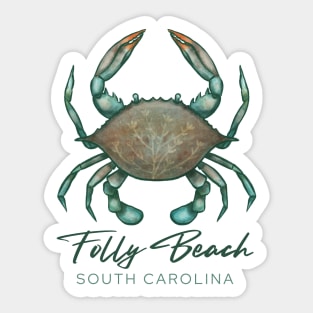 Folly Beach South Carolina SC Sticker